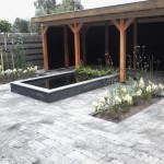 tuin met waterpartij